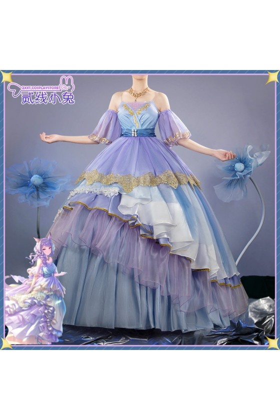 2XXT Cosplay Uma Musume Pretty Derby Mejiro McQueen My Heart is Swept Away by Night Breeze Formal Dress Cosplay Costume
